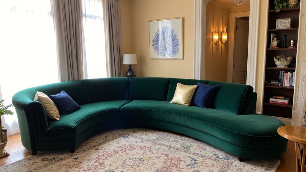 elegant curved sofa designs