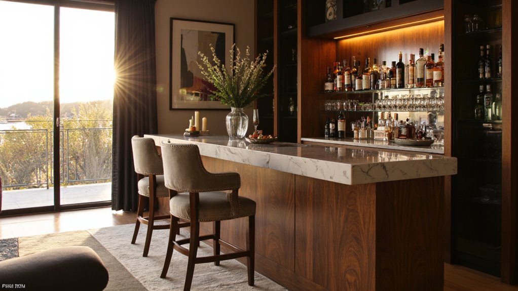 elegant customized built in bars