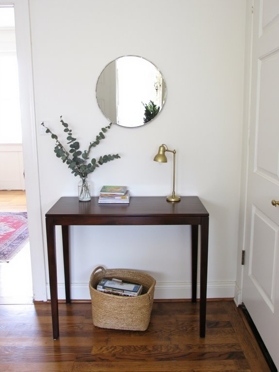 elegant functional entryway tables