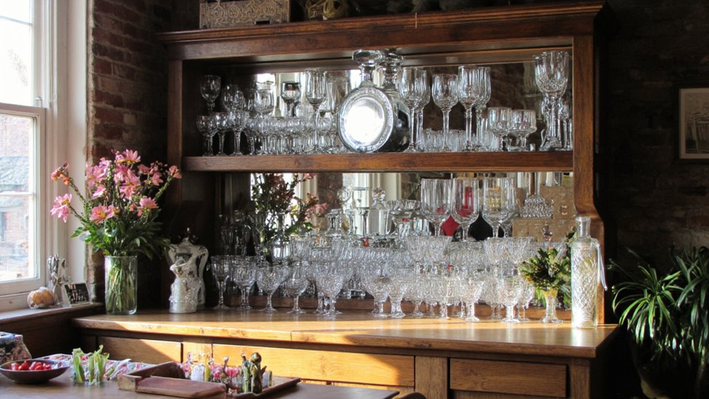 elegant glassware display tips