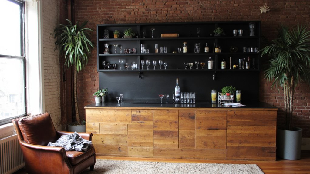 elegant minimalist bar design