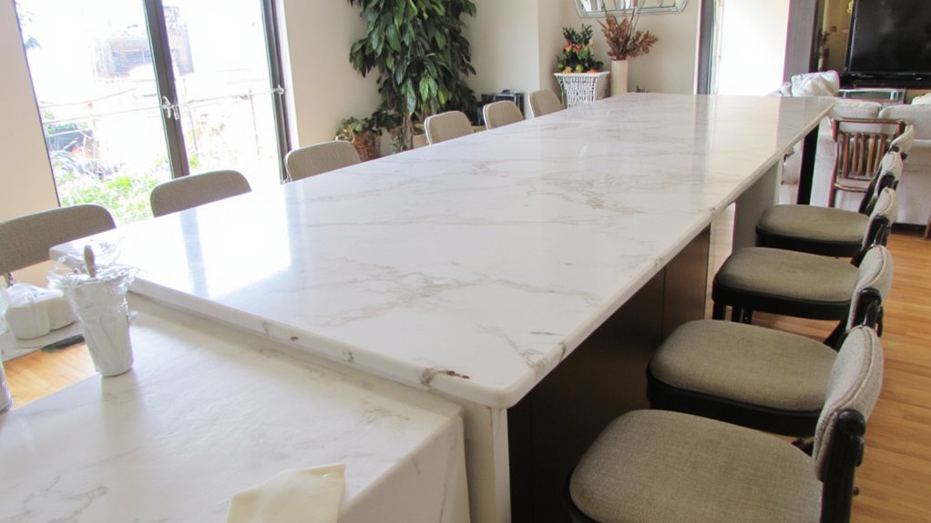 elegant minimalist marble bars