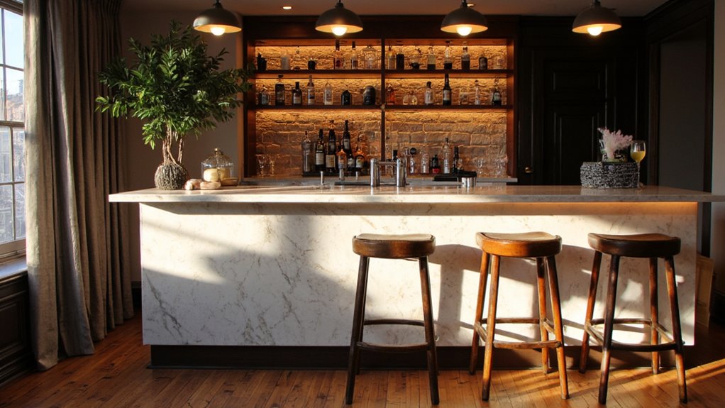 elegant warm toned lighting options