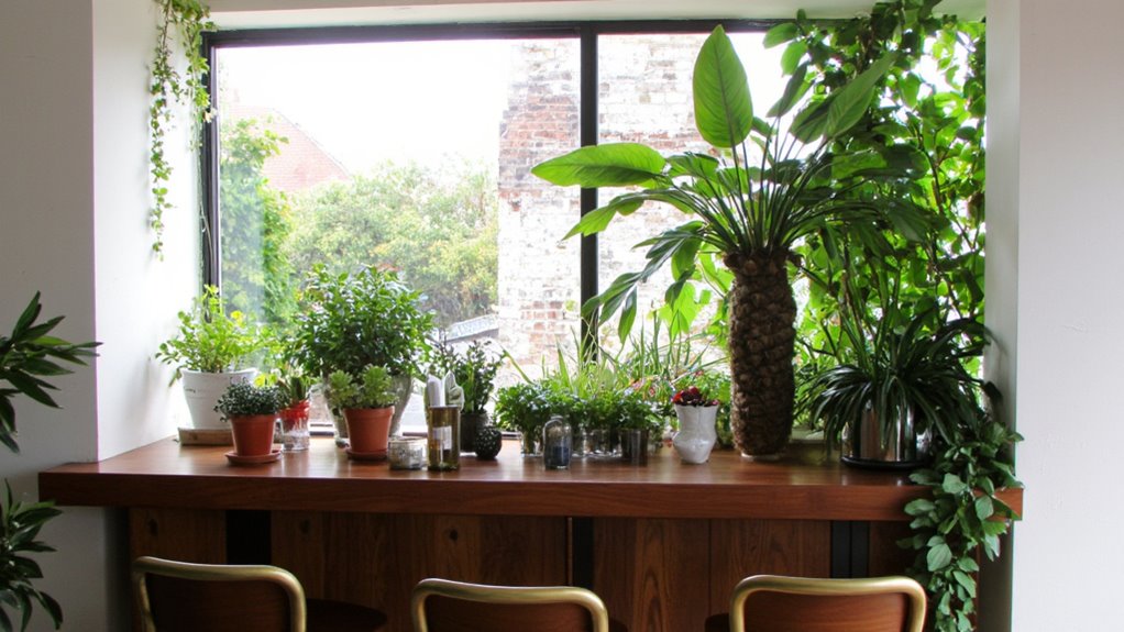 enhance bar with plants