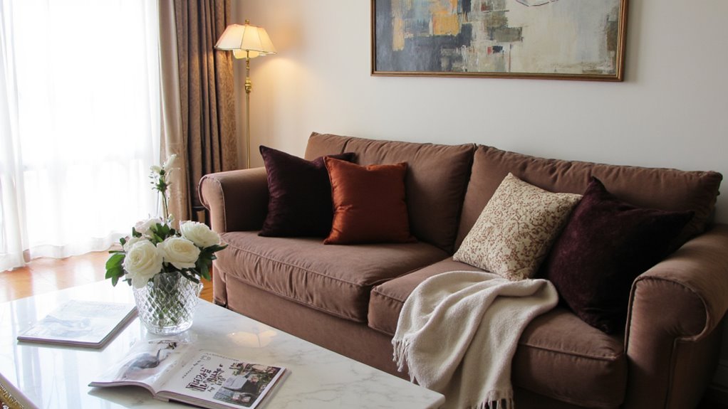 enhance sofa with accessories