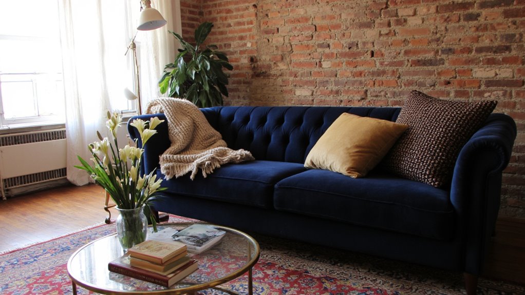 enhance tufted sofa aesthetics