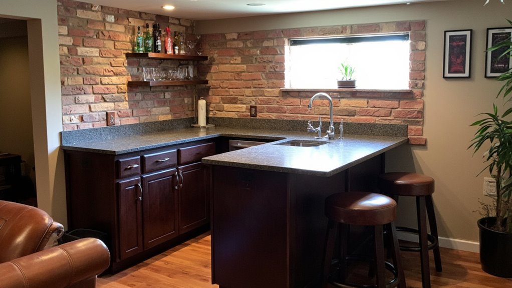 functional elegant wet bar