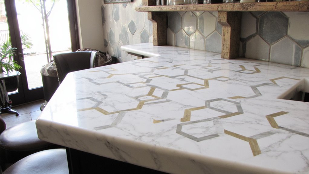 geometric marble patterns elevate aesthetics