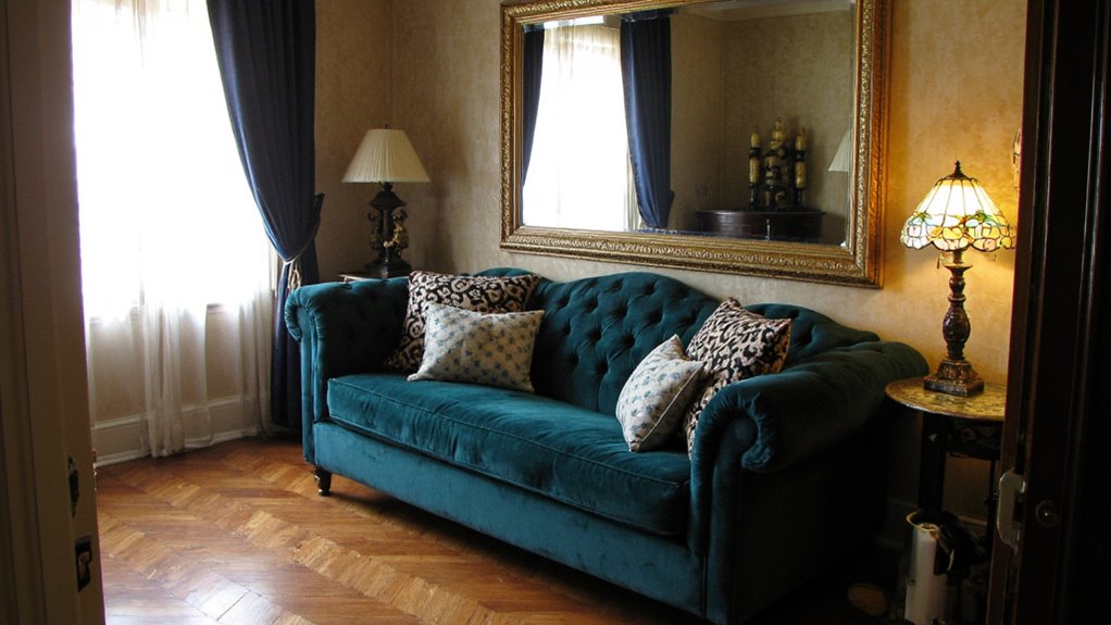 glamorous art deco sofas