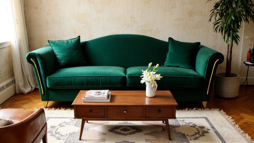 glamorous geometric velvet elegance