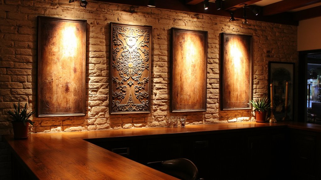 illuminated decorative bar panels