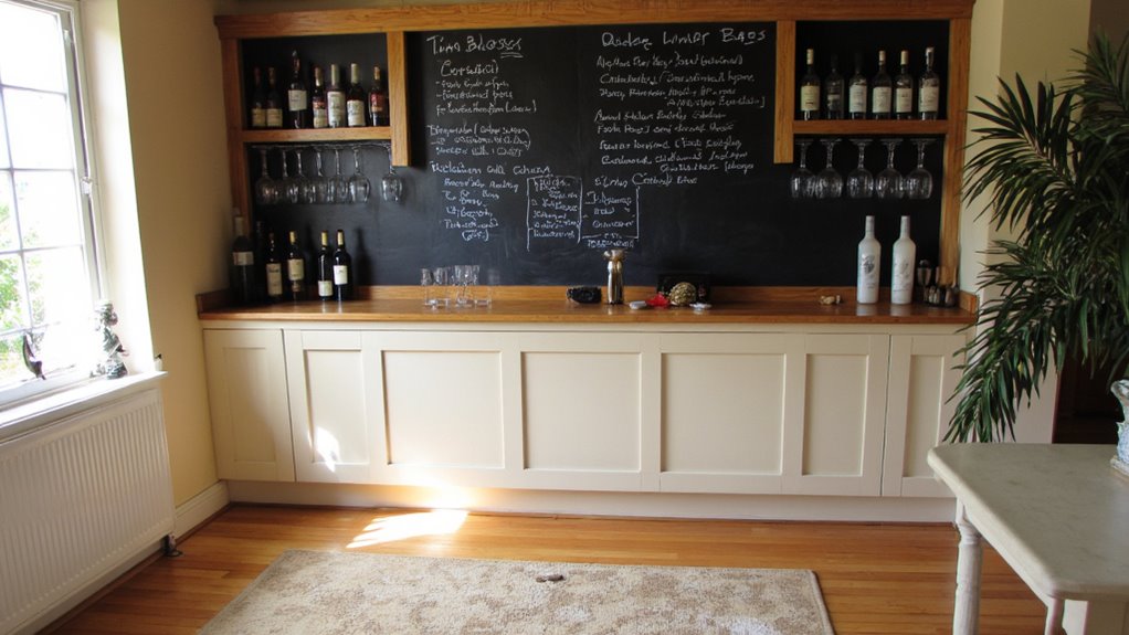 interactive wine notes wall