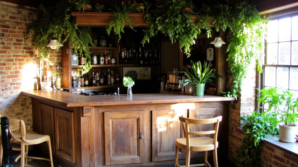 inviting vibrant greenery accents