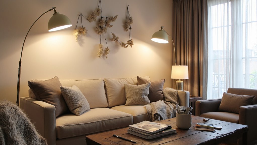 layered lighting creates ambiance