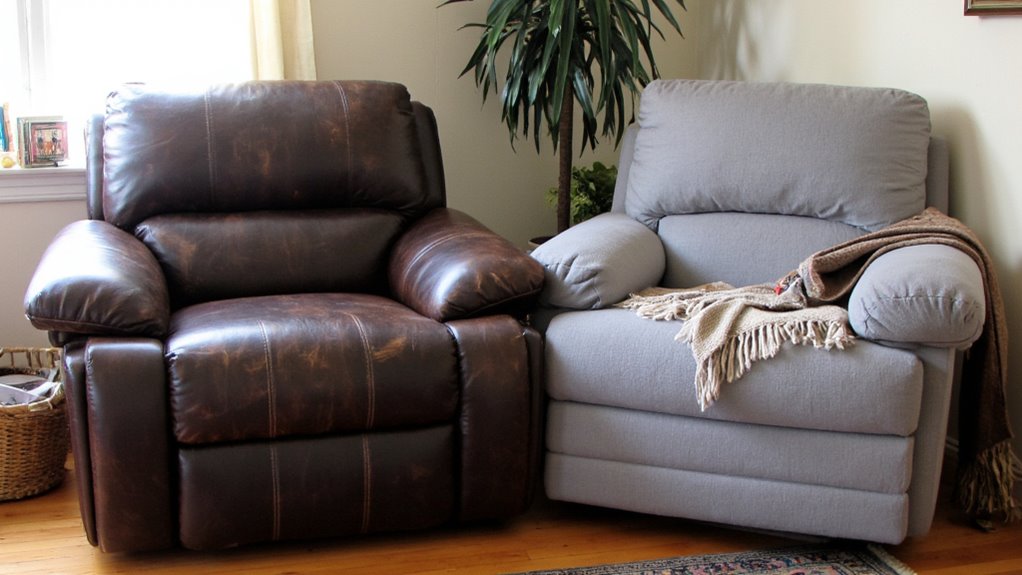 leather or fabric choice