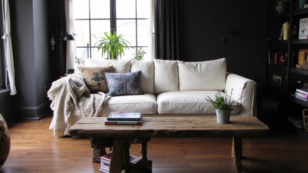 light sofas brighten dark spaces