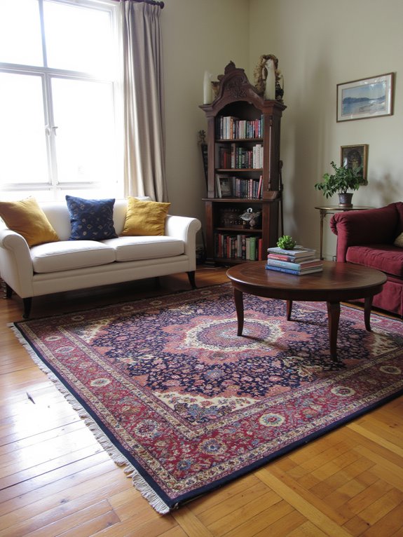 luxurious rugs enhance ambiance