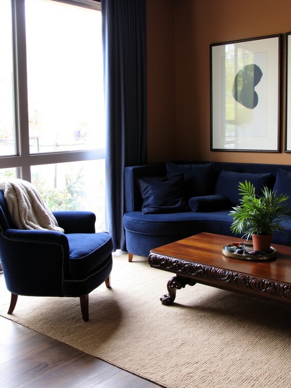 luxurious textures enhance decor