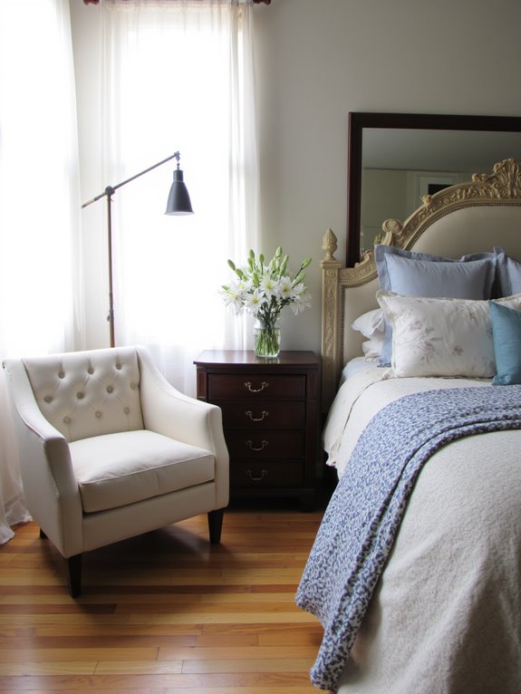 luxury tranquility in bedroom