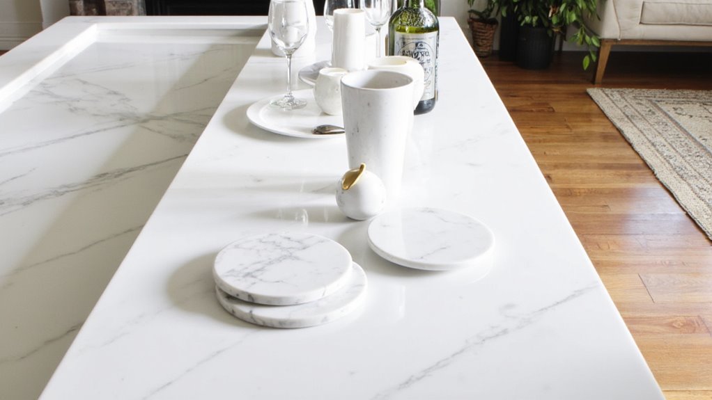 marble accessories enhance bar