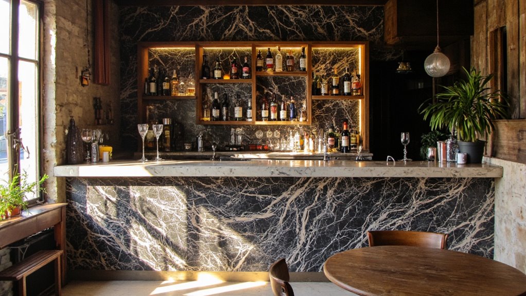 marble luxury bar design