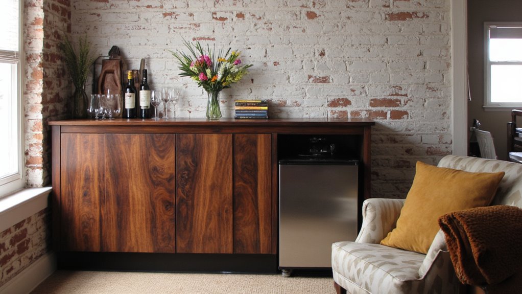 mini fridge enhances convenience