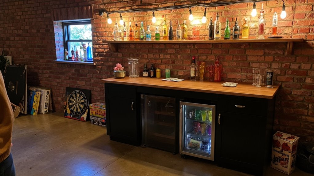 mini fridge enhances game nights