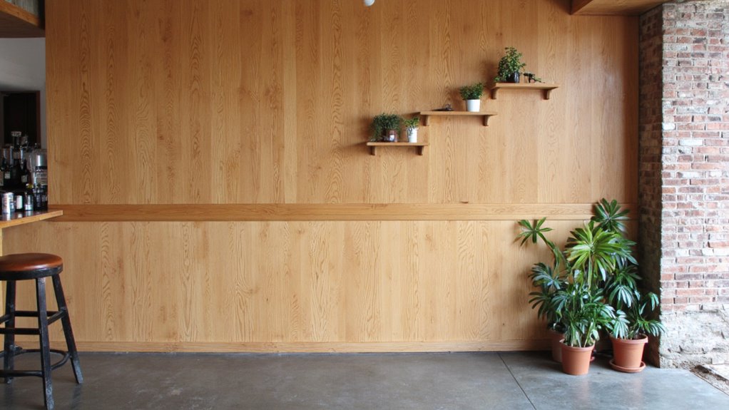 minimalist bar wall design