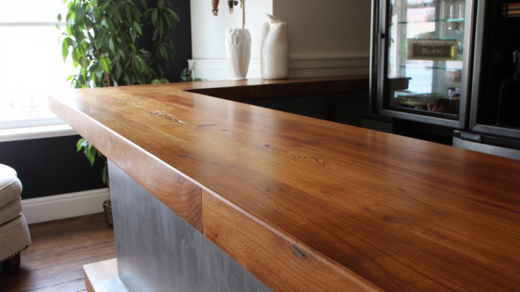 mixed materials bar counters