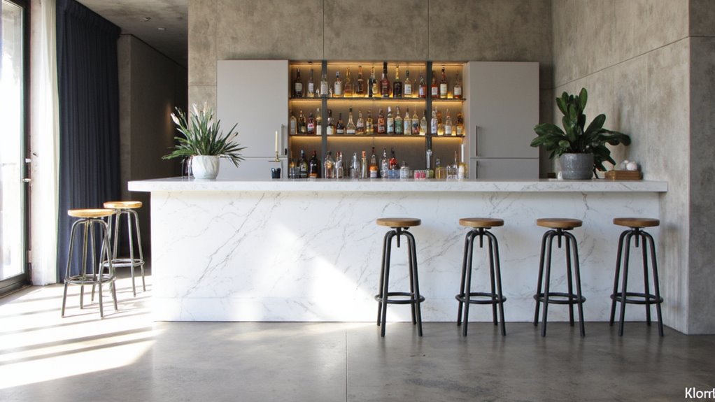 modern minimalist home bar