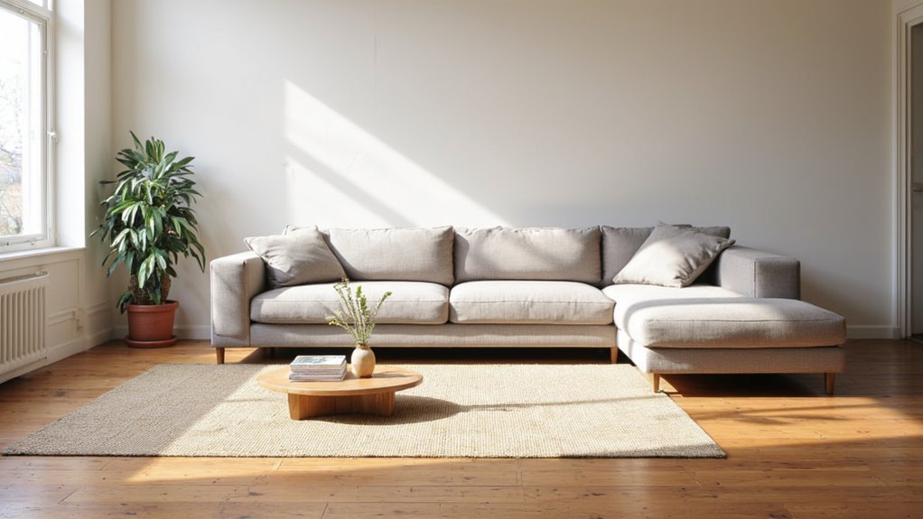 modern minimalist sectional transformation