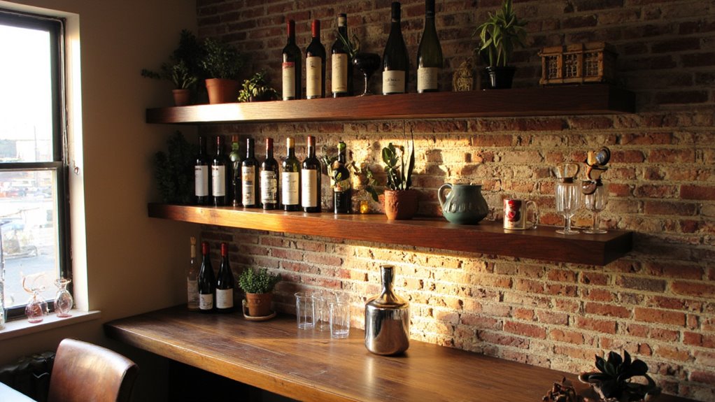 modern wine shelf design