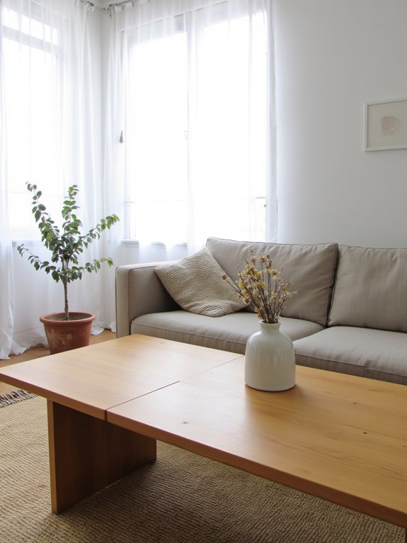 natural light enhances minimalism