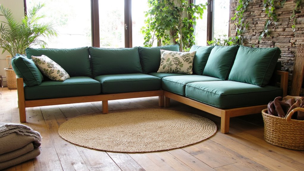 nature inspired comfy sectionals