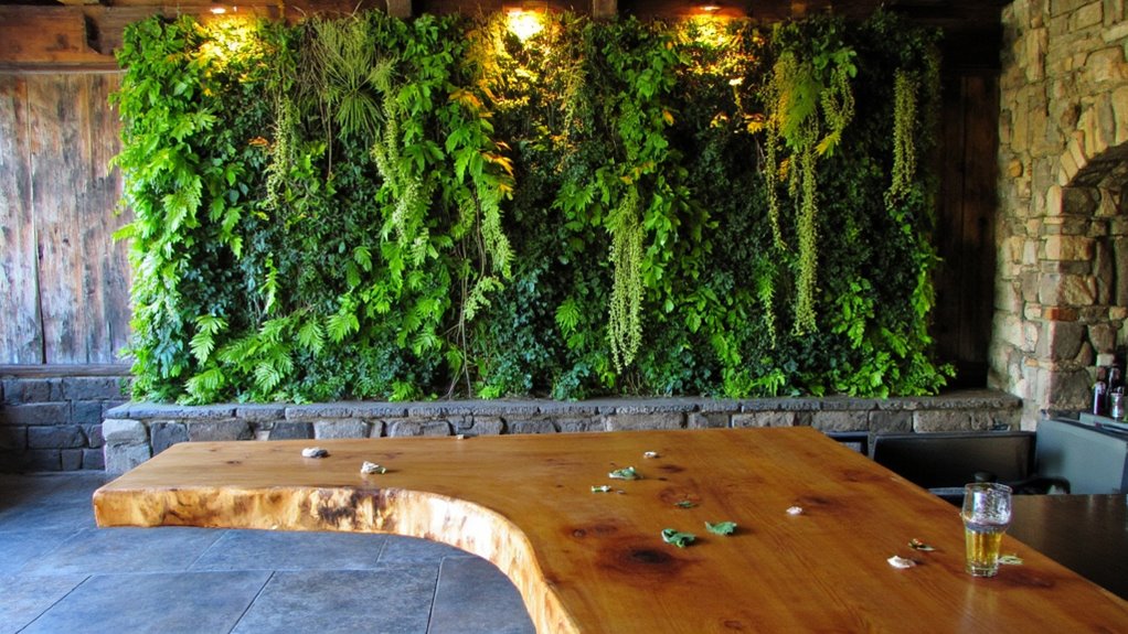 nature inspired cozy bar retreat