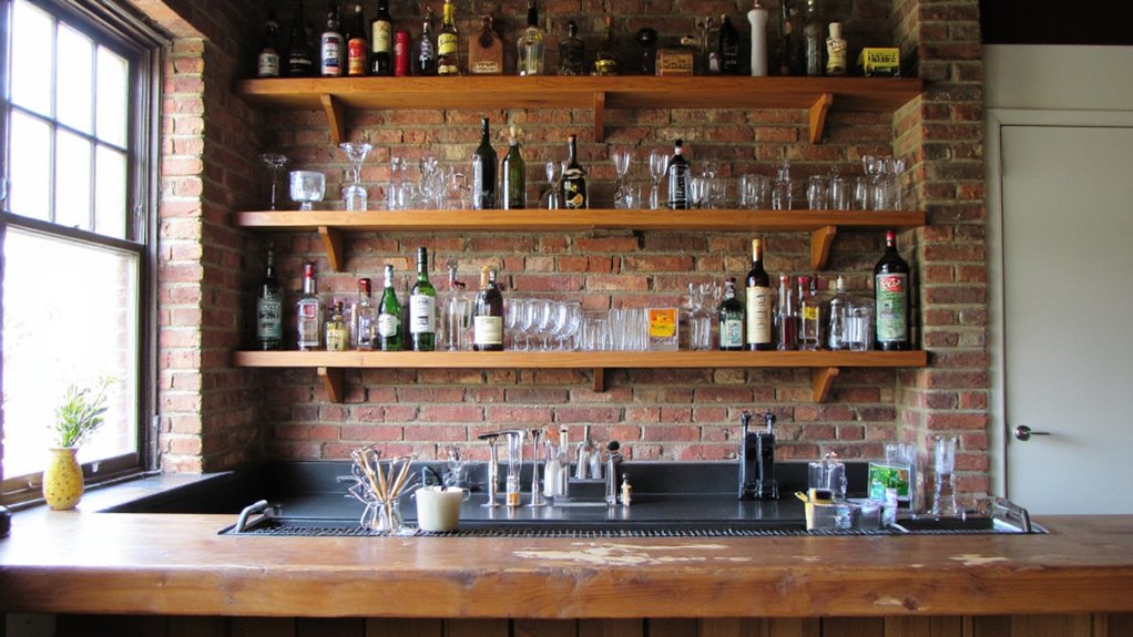 open shelving enhances accessibility