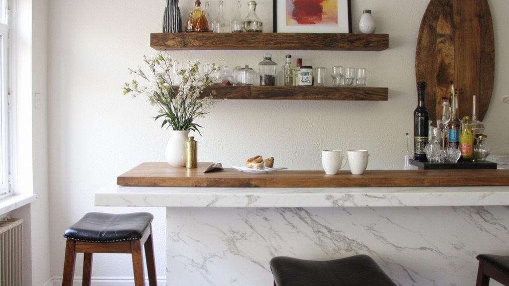 personalized marble bar design