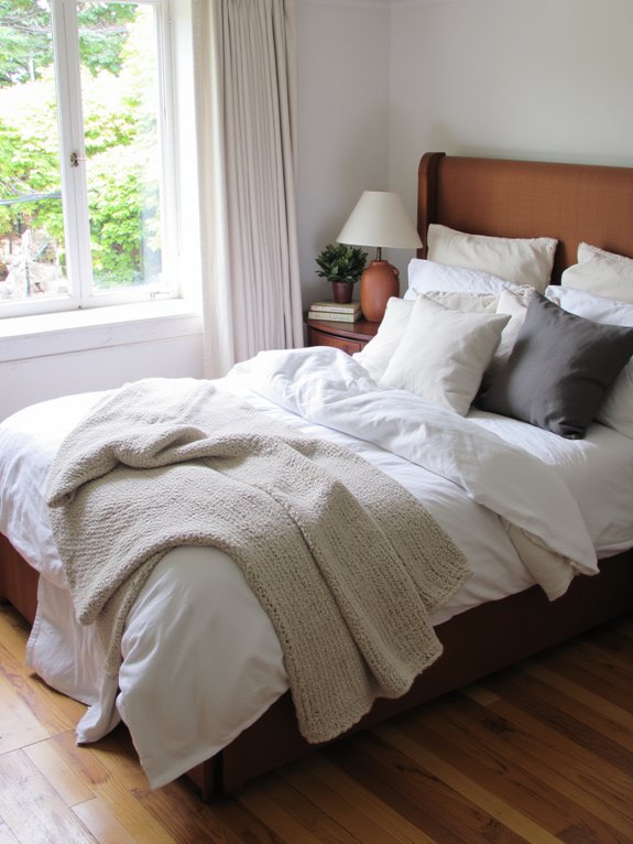 quality bedding enhances comfort