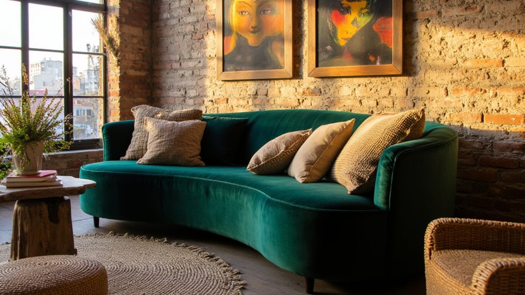 round sofas enhance living space