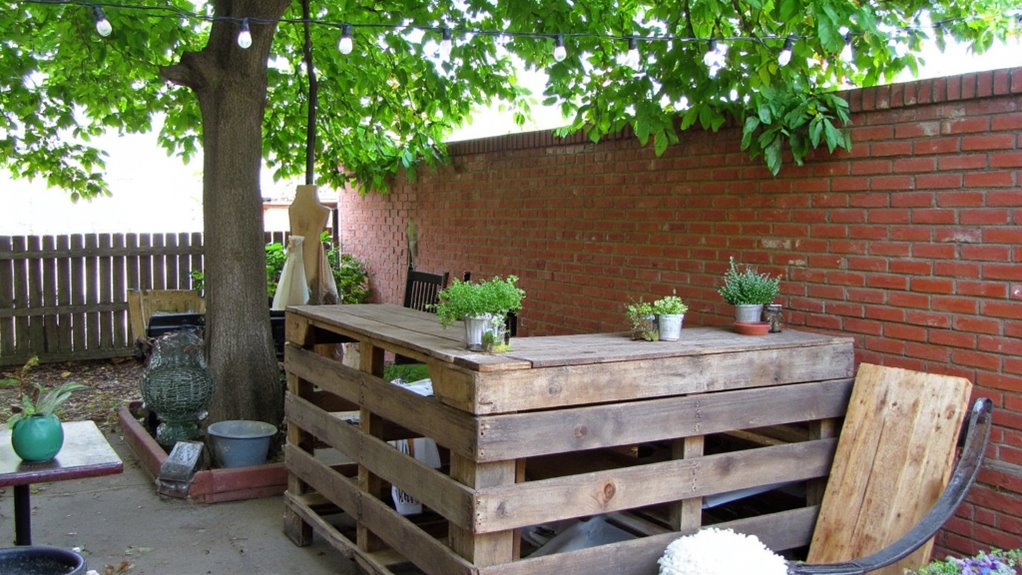 rustic pallet bar project