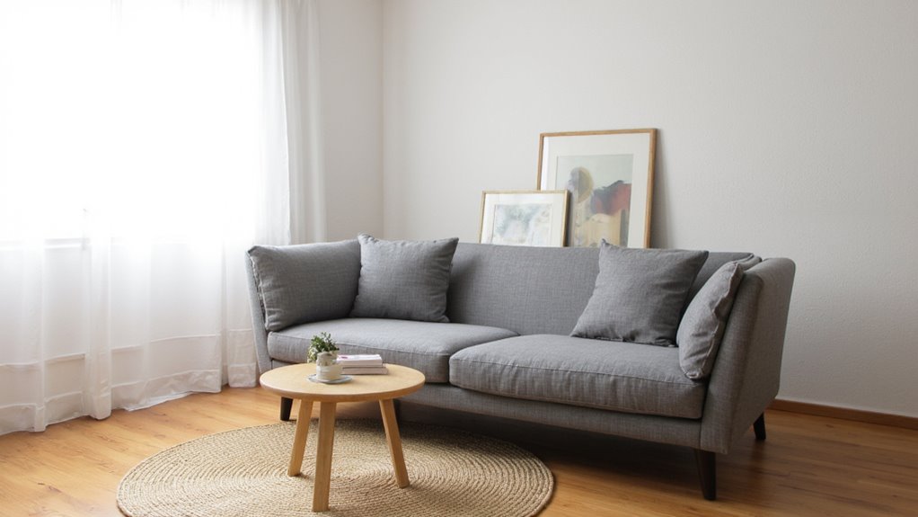 scandinavian minimalist round sofas