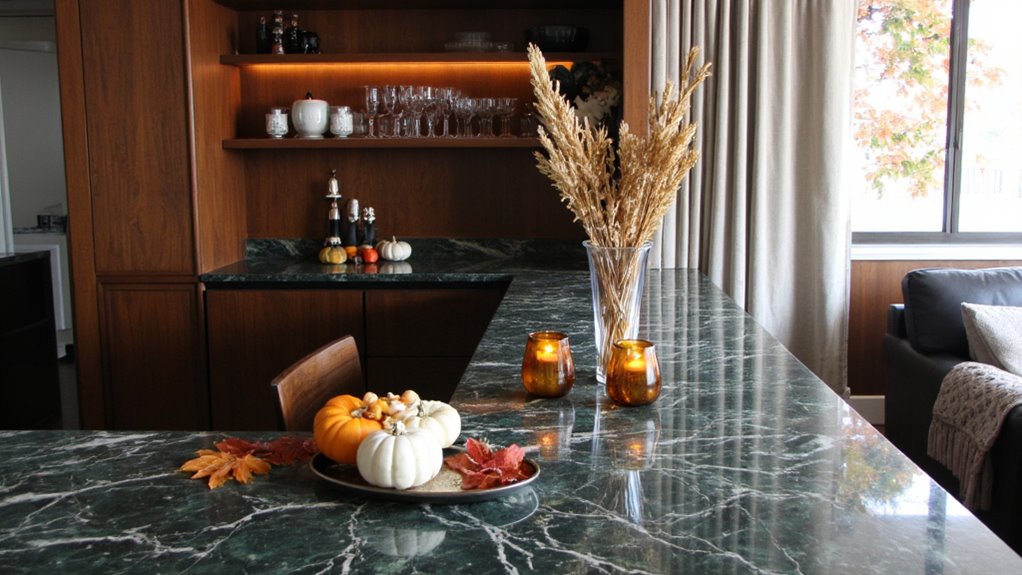 seasonal decor for bar