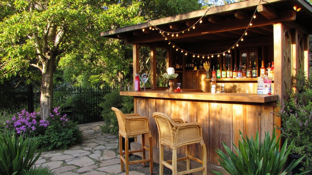seasonal outdoor bar design