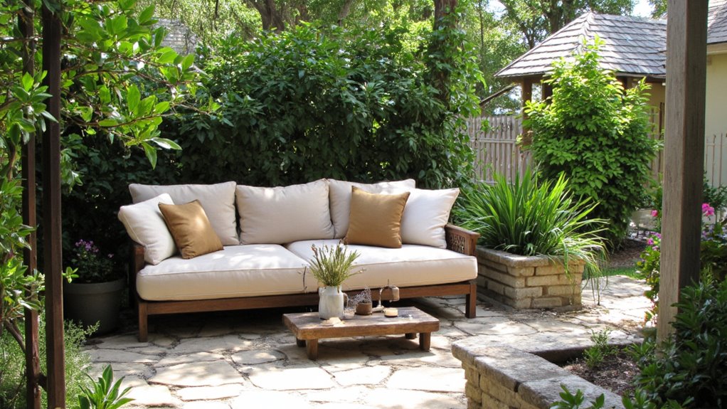 serene outdoor oasis sofas