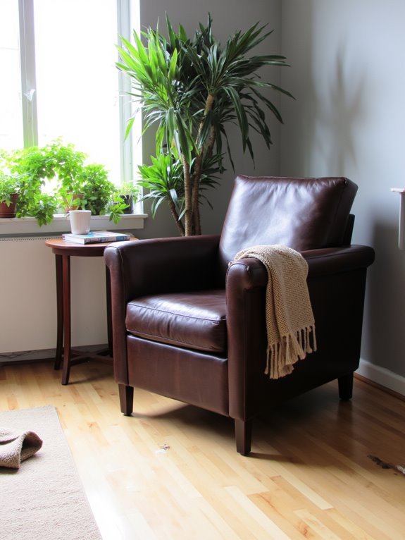 sleek leather sophistication and comfort