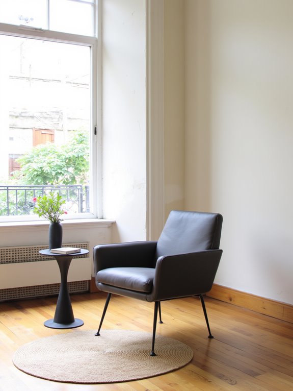 sleek minimalist accent chairs