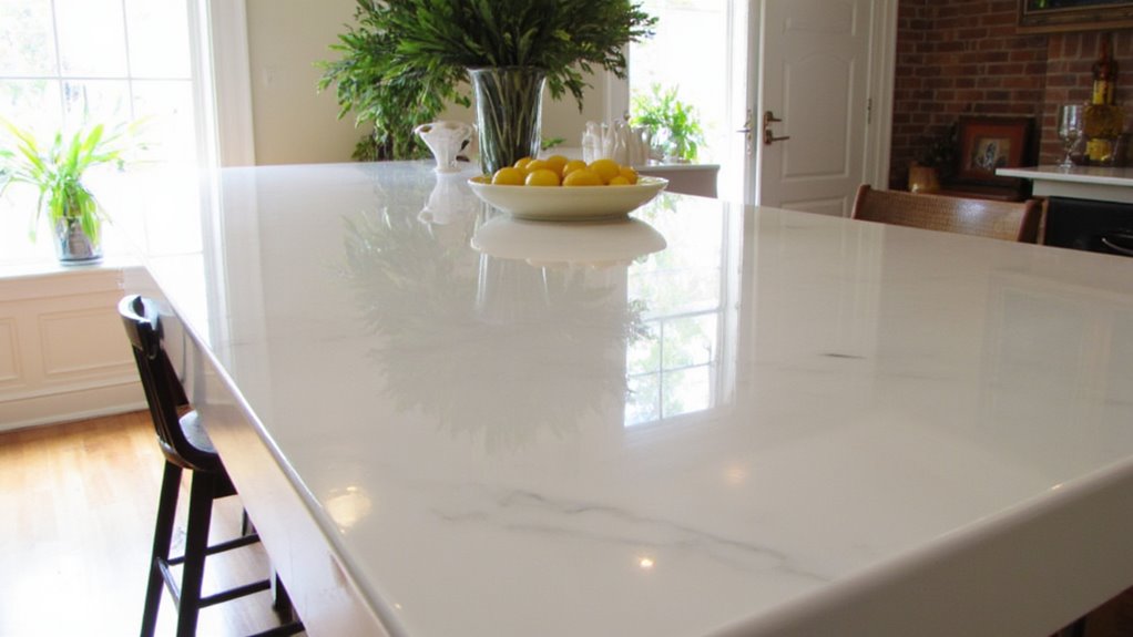 sleek reflective bar surfaces