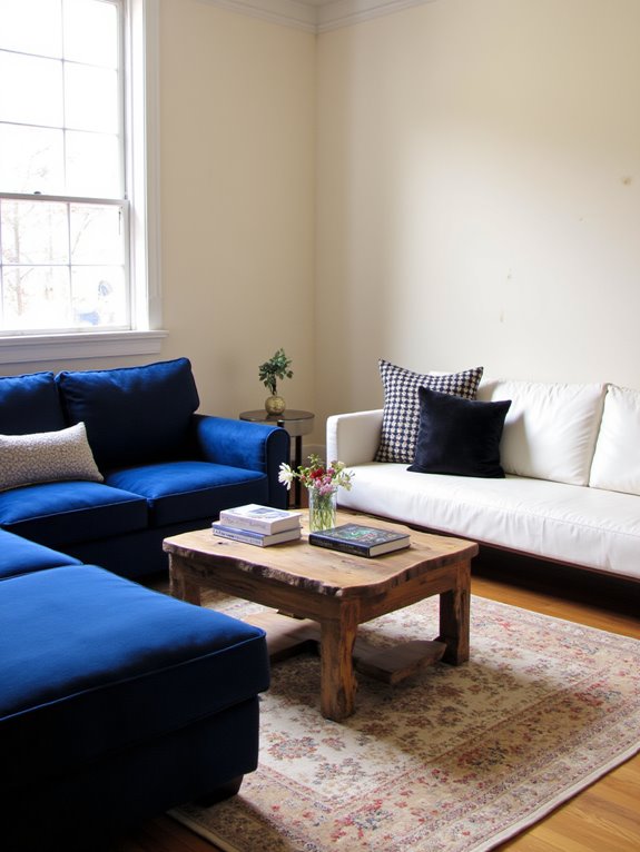 sofa arrangement for space