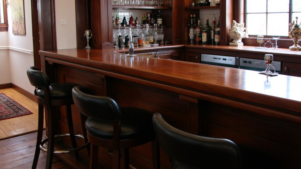 sophisticated dark wood elegance