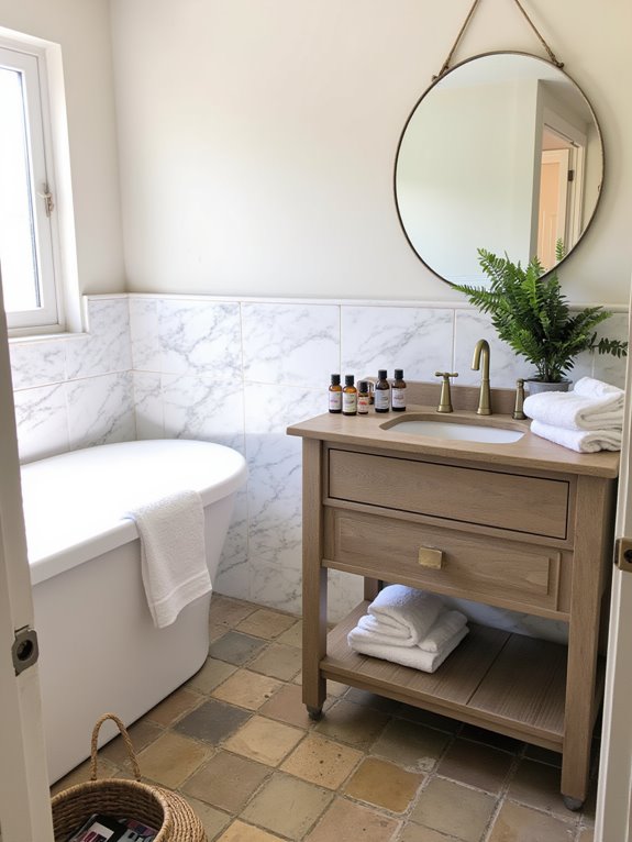 spa like bathroom retreat features